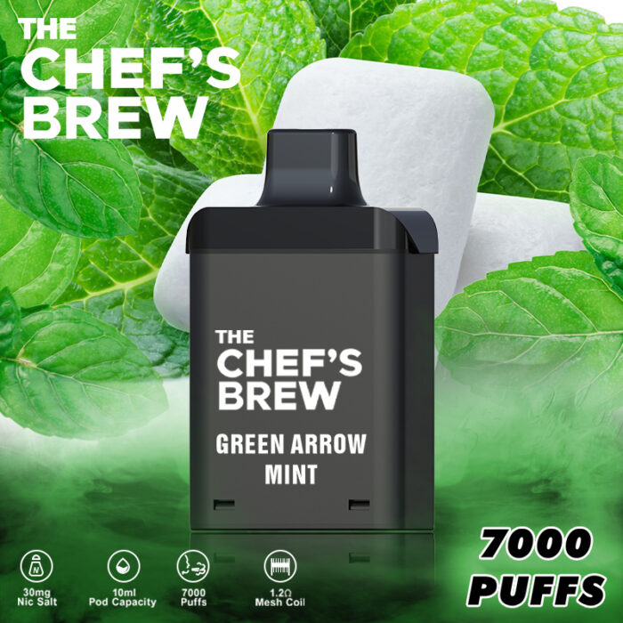 【台灣現貨】廚師佳釀THE CHEF’S BREW 7000口可換彈電子煙｜8種在地風味霧化彈｜智能防漏設計｜大容量替煙首選：圖片 1